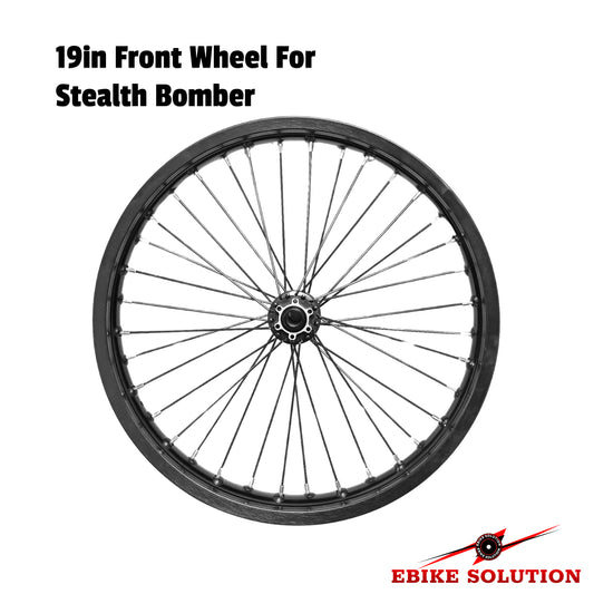 Stealth Bomber/Surron Ebike Enduro Front Wheel 20x110mm Dual Brake Side Hub 19 Inch uk stock