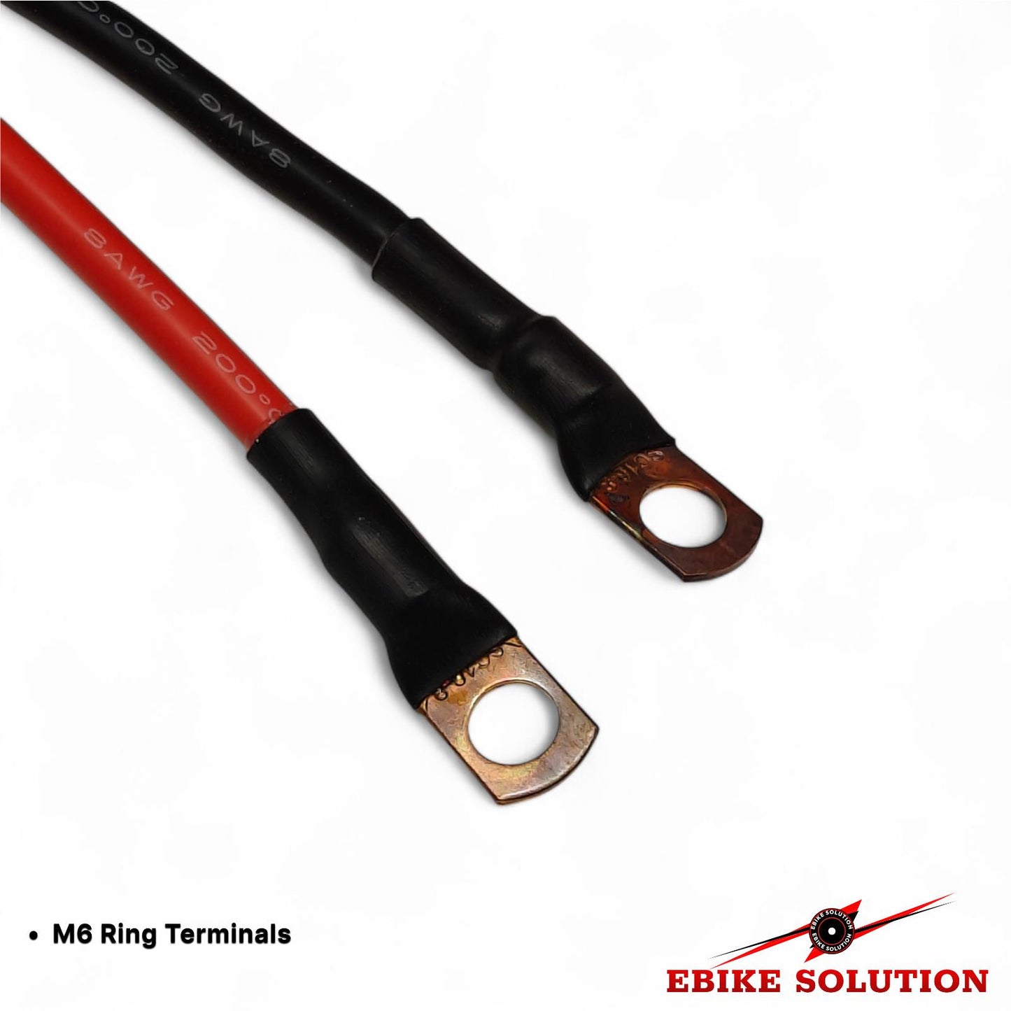 Anti Spark Male QS8-S Connector to M6 Ring Terminals Ebike Battery Connector
