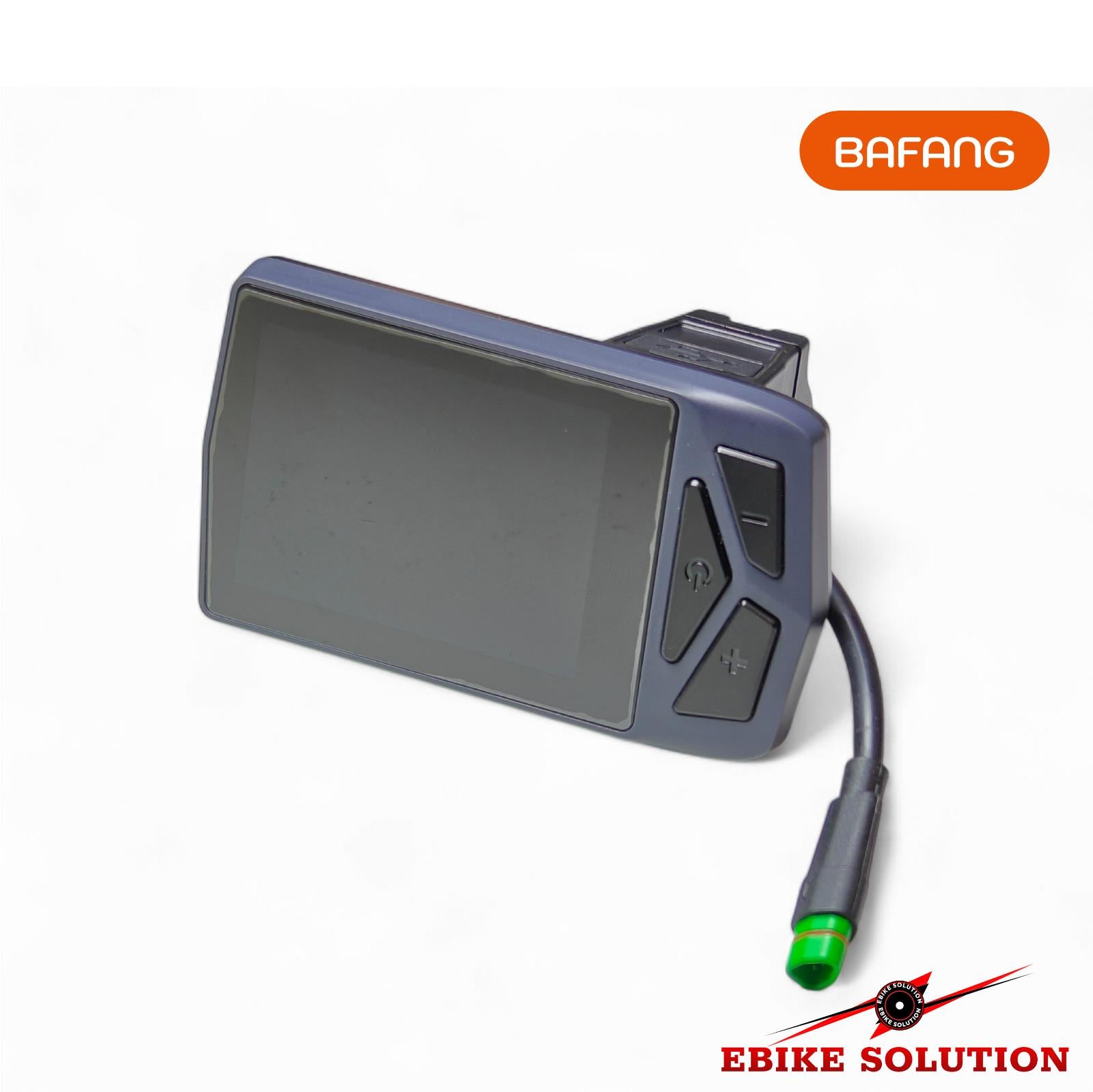 Electronic device with display and buttons on a white background, featuring Bafang logo.