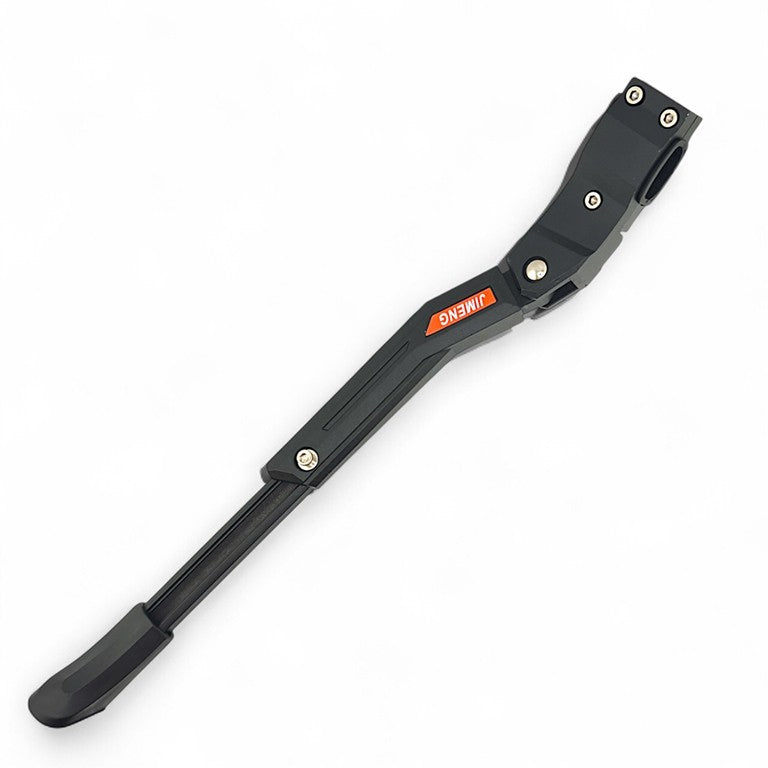 Black metal bracket with a brand logo on a white background
