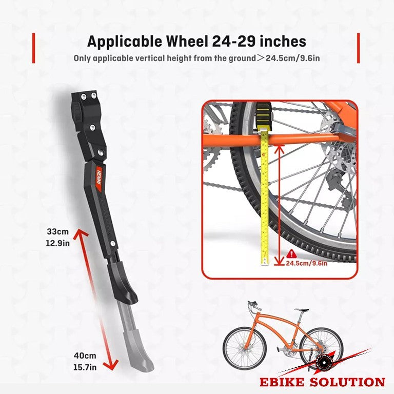 Ebike Rear Kickstand Frame Heavy Duty E-Bike Bicycle 26"/27,5"/29" Heavy Duty