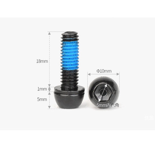 M6 18mm Genuine SHIMANO Hydraulic Disc Brake Caliper Bolts Pair Black 6 Pieces