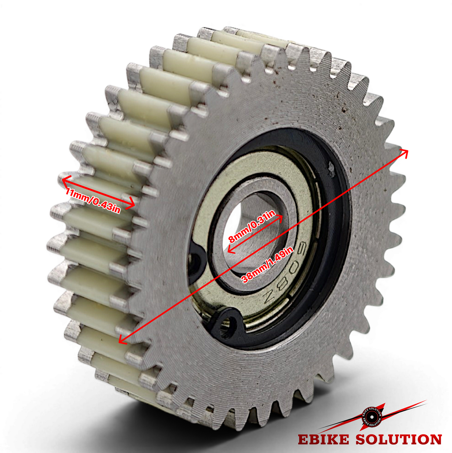 38mm 36T 500w/750W Metal Gear Set for Ebike Hub Motor Gears (Pack of 3)