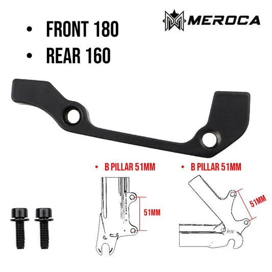 MTB Rotor Brake Caliper Mount Adapter Front Rear PM IS 160mm 180mm 203mm A/B
