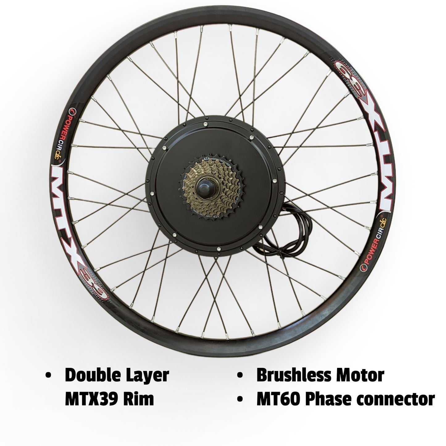 36/48V 30A 1500W Ebike Kit Rear Electric Bicycle Wheel MTX Enduro UK