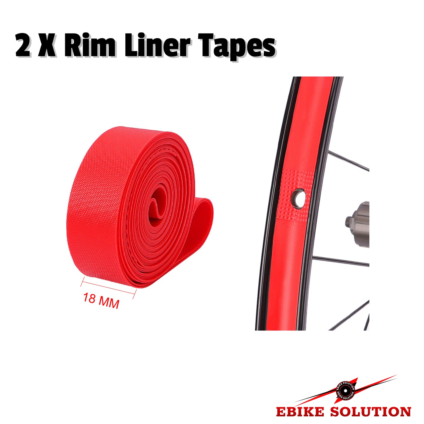 2PC Bicycle Tire Liner Anti-Puncture Tape MTB Road Bike Inner Tube Pad Rim Liner
