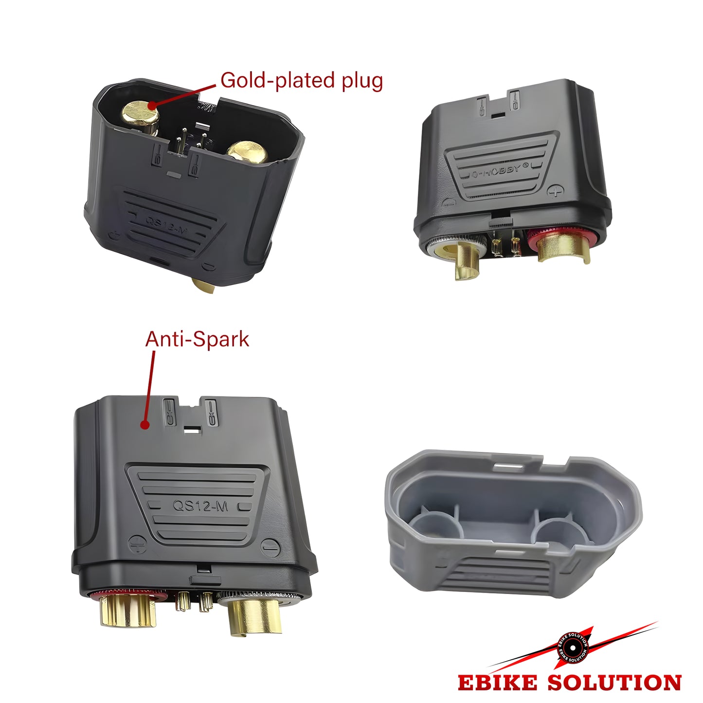 QS12 Anti-sparking Male Female Lipo Battery Plugs Connector High-Current