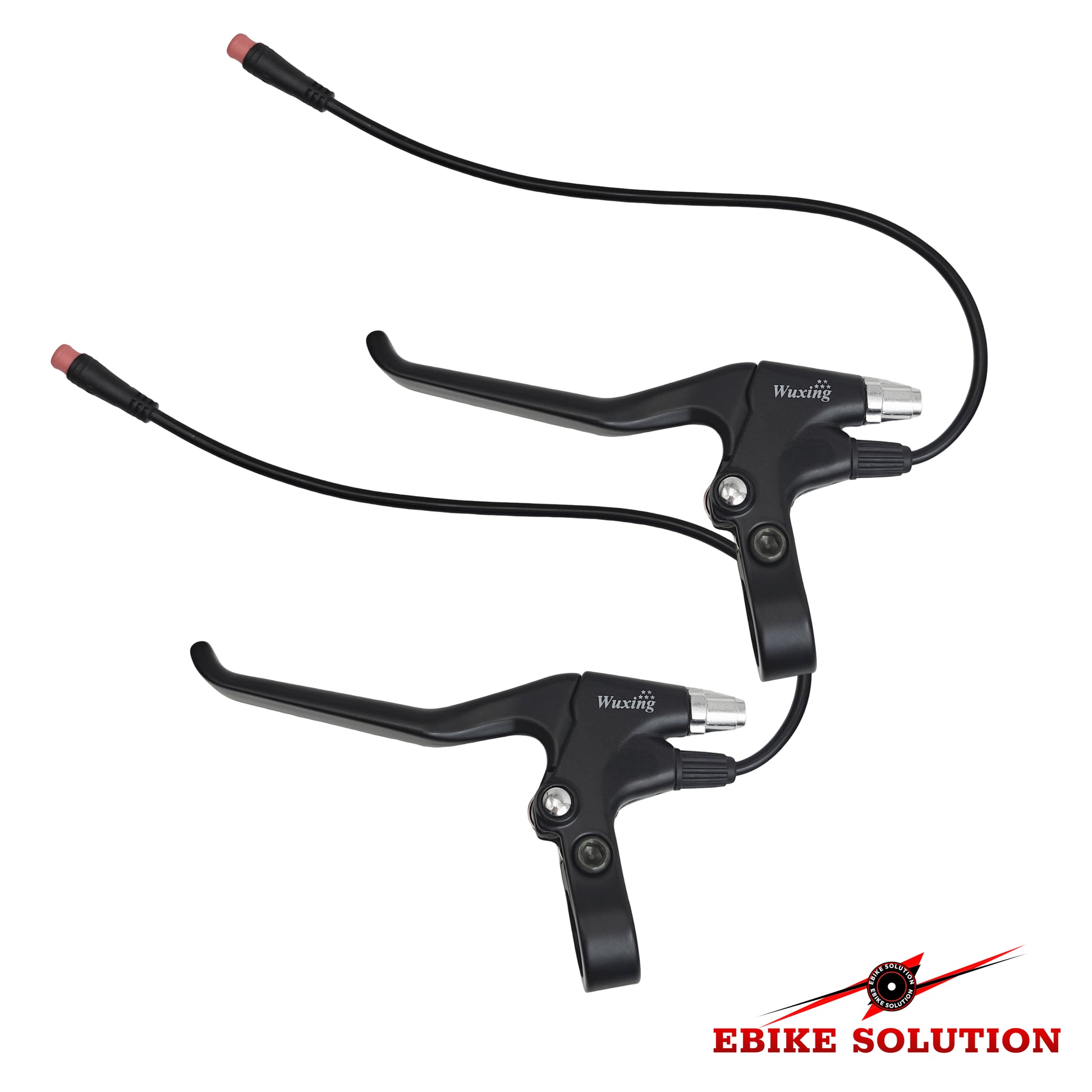 Pair Left & Right Ebike Bicycle Electric Brake Levers with Julet Connectors
