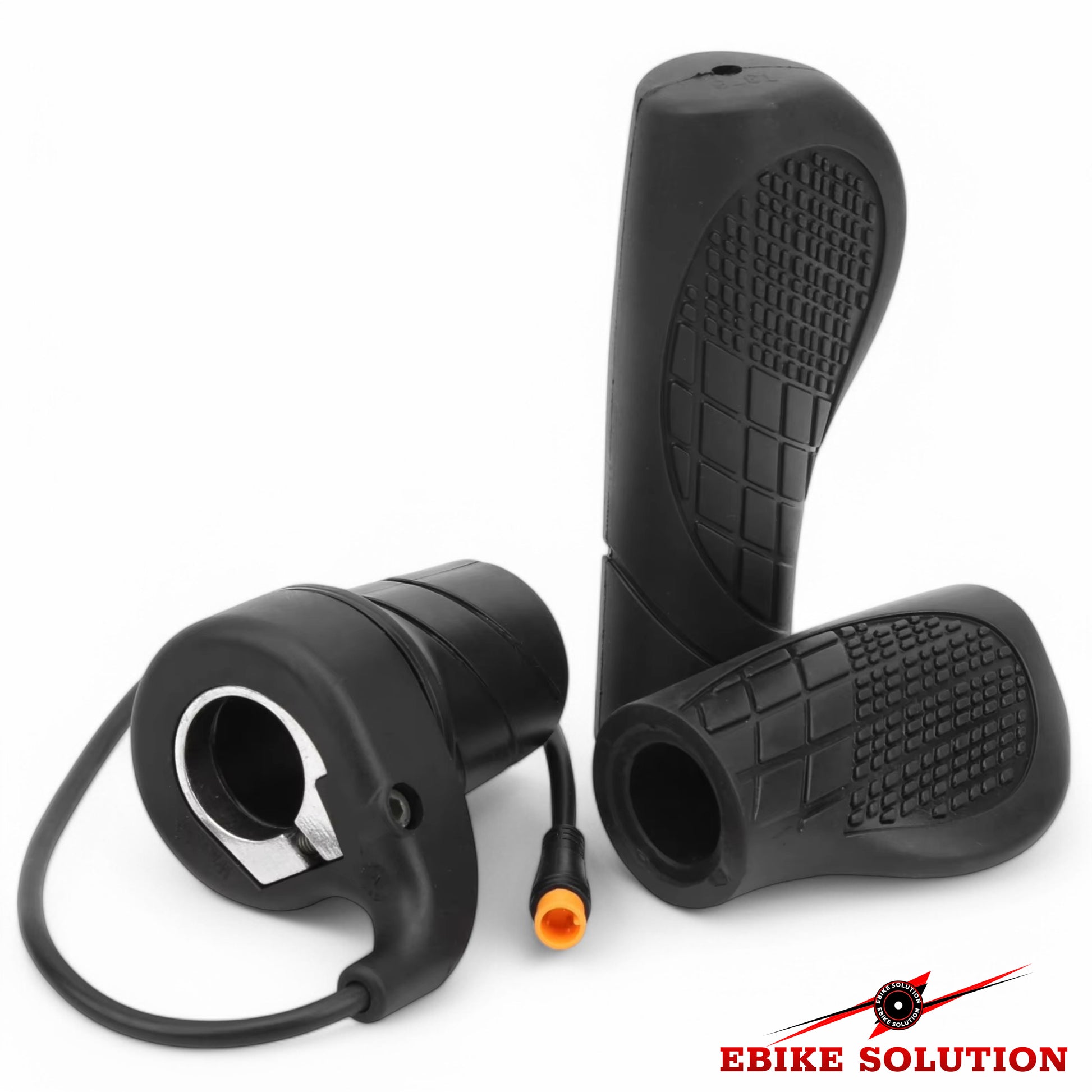 Ebike Half Twist Throttle Electric Bike Grip Right Hand Waterproof 3 Pin