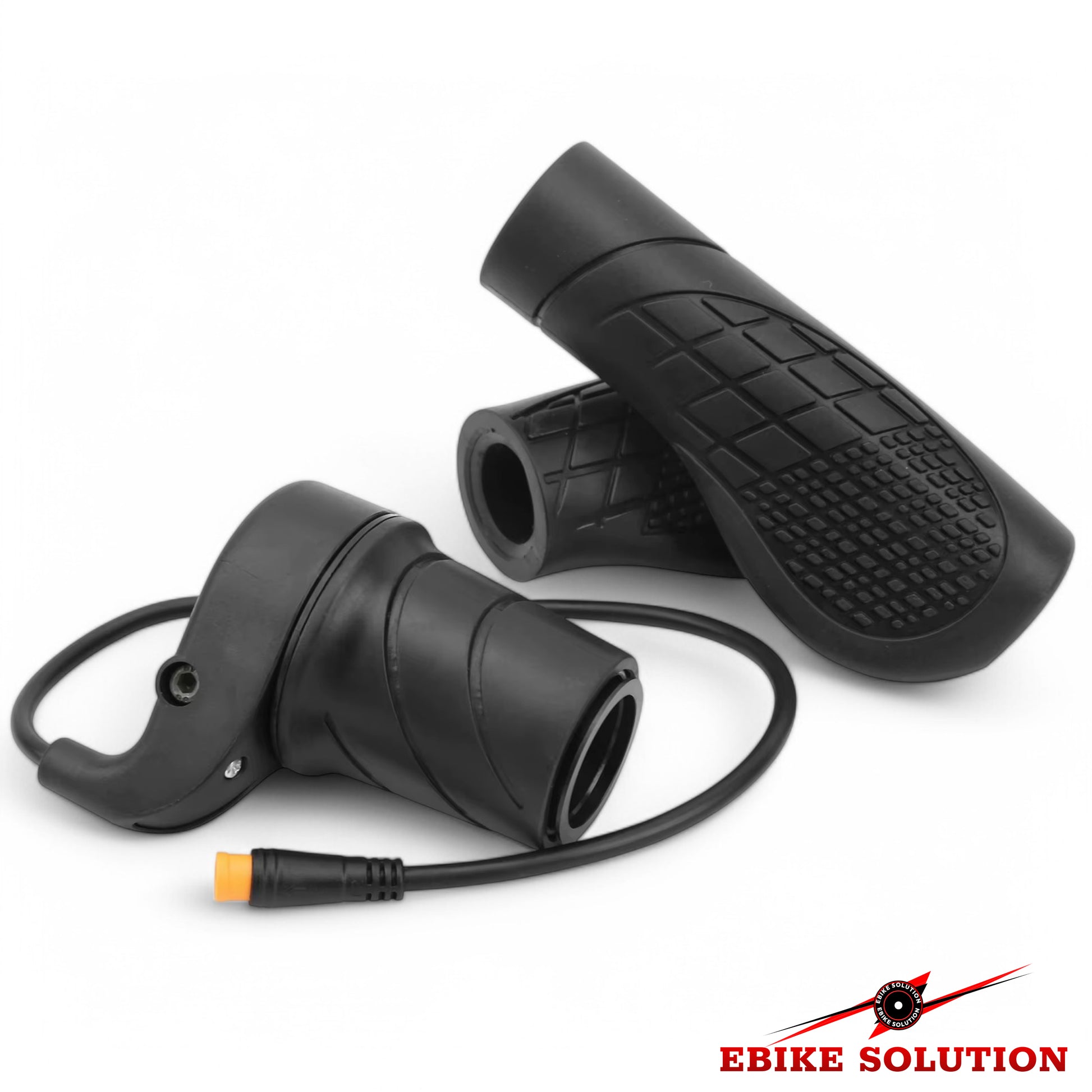 Ebike Half Twist Throttle Electric Bike Grip Right Hand Waterproof 3 Pin