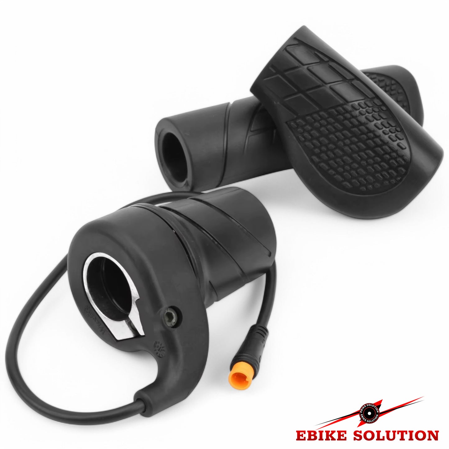 Ebike Half Twist Throttle Electric Bike Grip Right Hand Waterproof 3 Pin