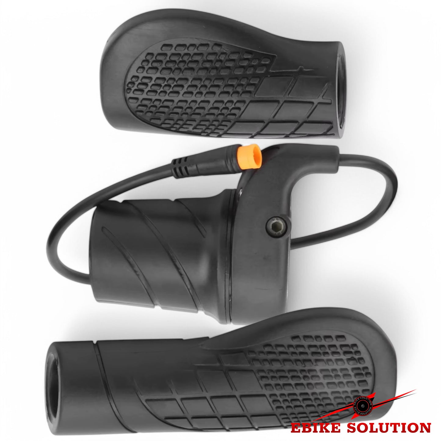 Ebike Half Twist Throttle Electric Bike Grip Right Hand Waterproof 3 Pin