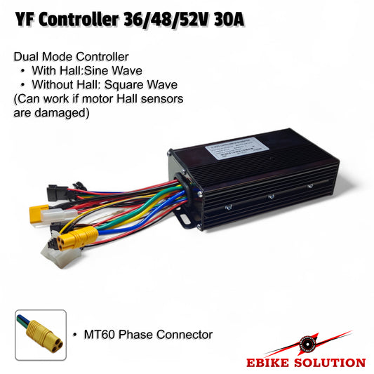 Ebike Brushless Motor Controller YF 36V/48V 30A