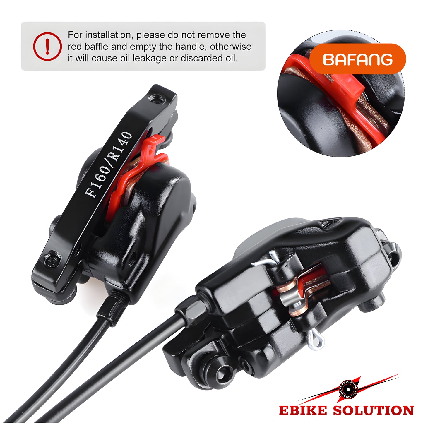 Hydraulic Disc Brake For BAFANG Ebike Hub/Mid Drive Motor Wheel Bicycle Brake