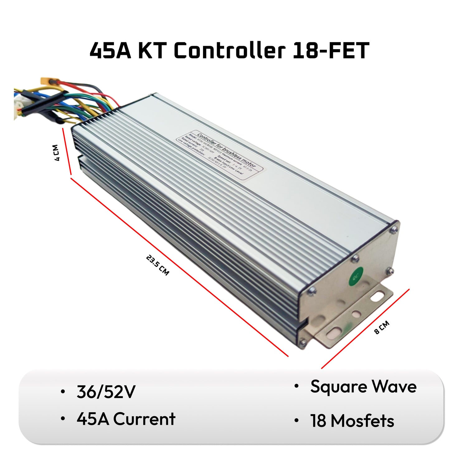 KT Ebike Controller 36/48V 2000W 18-FET 45A Brushless Motor uk stock ebikesolution