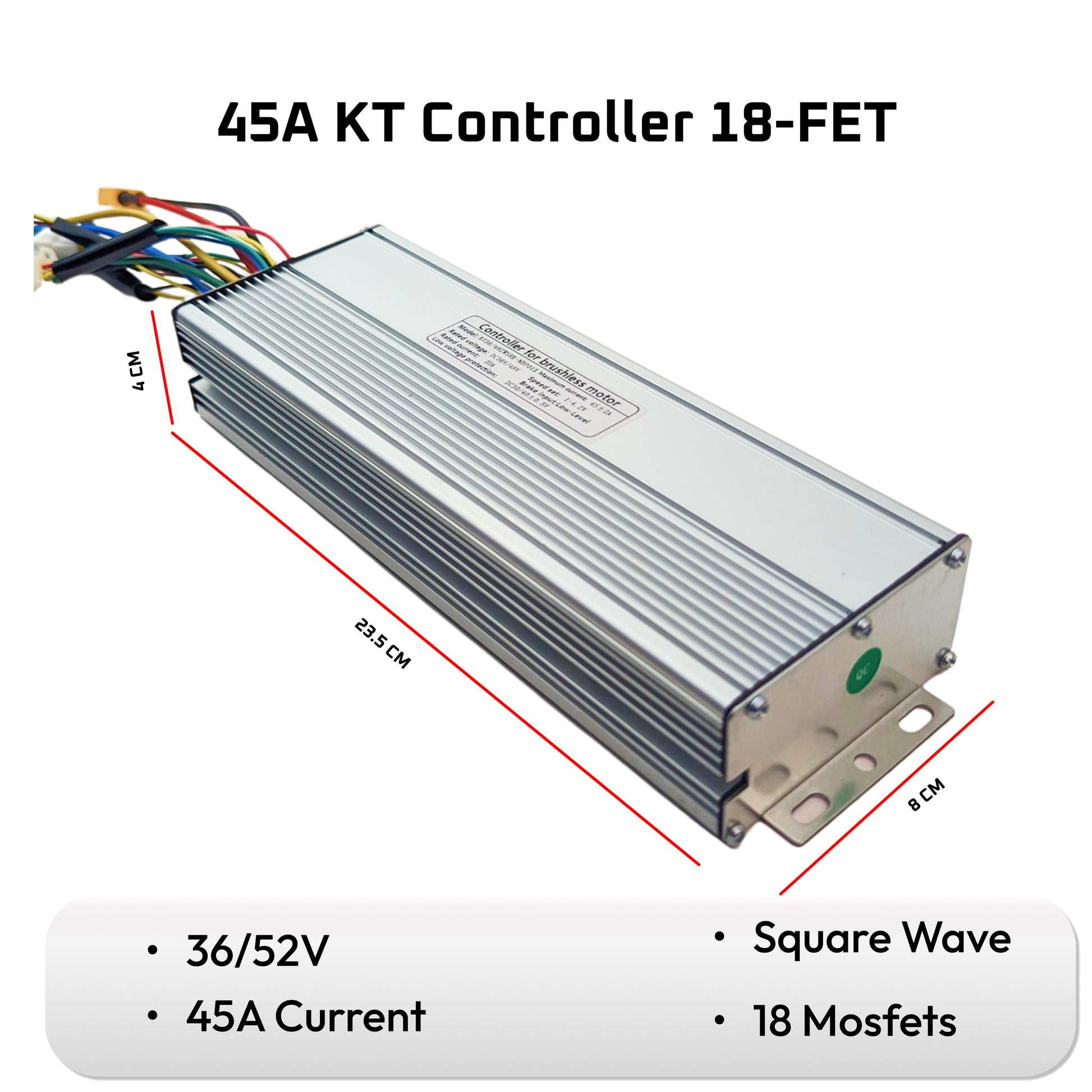 KT Ebike Controller 36/48V 2000W 18-FET 45A Brushless Motor uk stock ebikesolution