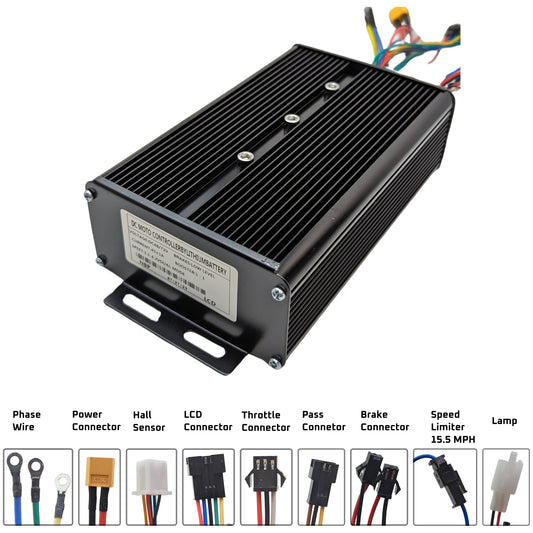 Ebike Brushless Motor Controller YF 48-72V 45A Sine Wave uk stock ebikesolution