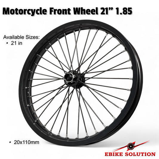 Stealth Bomber/Surron Ebike Enduro Front Wheel 20x110mm Dual Brake Side Hub 21 Inch