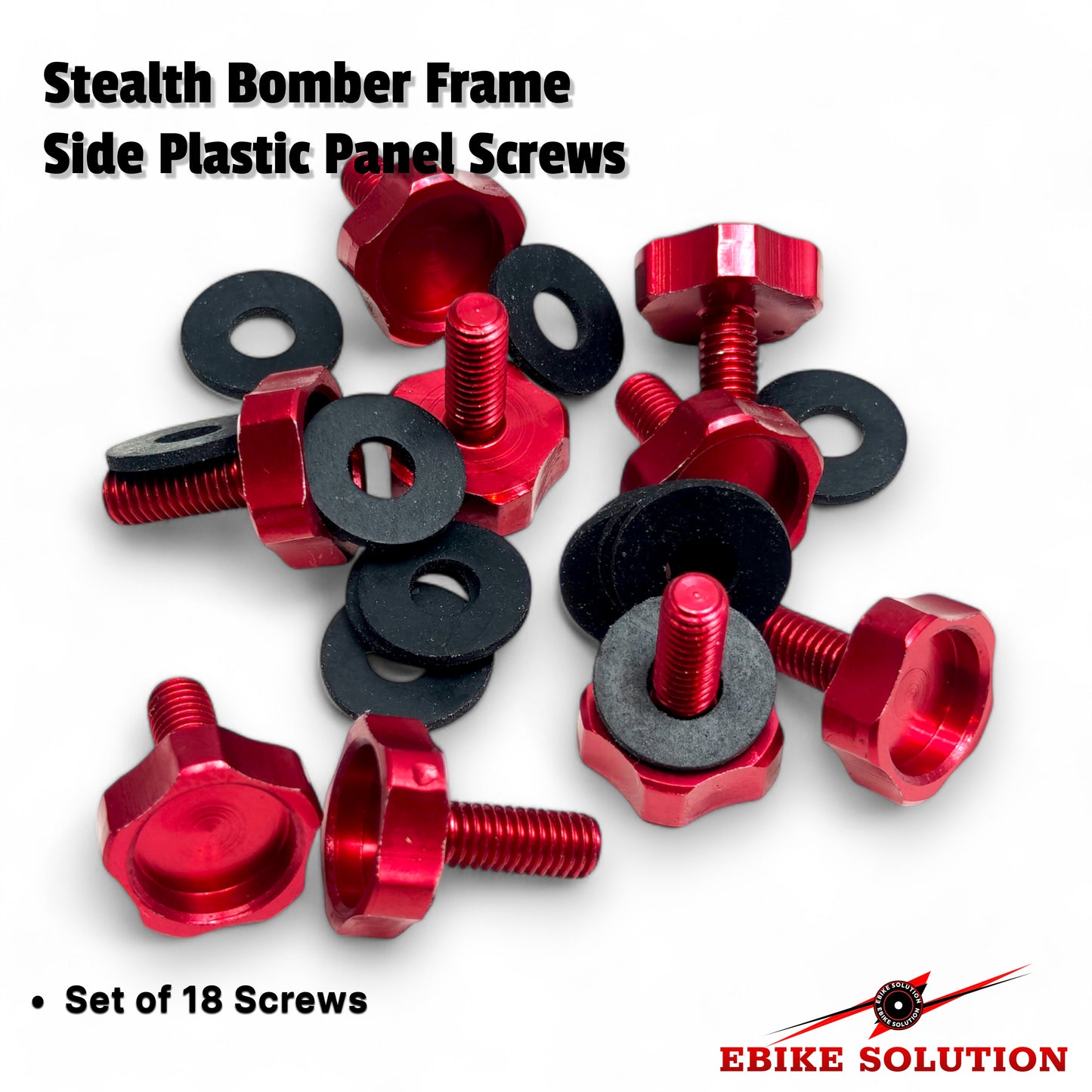 Enduro Ebike Cover Bolt Red Set