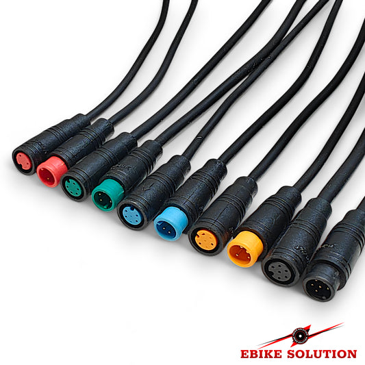 M6 2 3 4 5 6 Pin Julet Electric Ebike Plug Connector Wiring Line Scooter Brake Cable Signal Sensor
