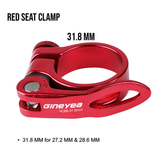 Aluminum Bike Seat Post Clamp 31.8 Bicycle Seat Clamp Quick Release Clamp Seat