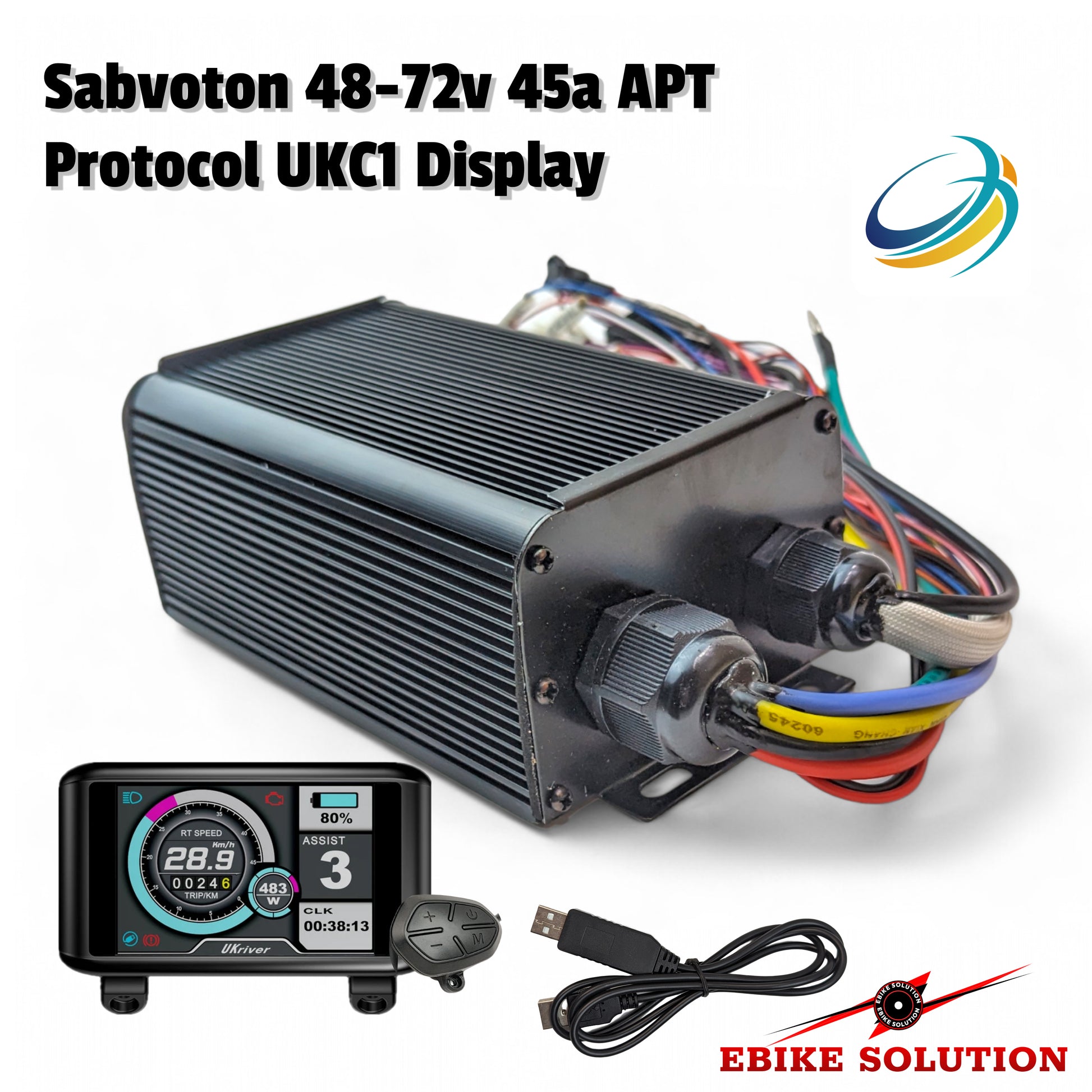 Sabvoton SVMC7245 72V 45A Brushless DC Motor Programmable Controller For Ebike Bicycle