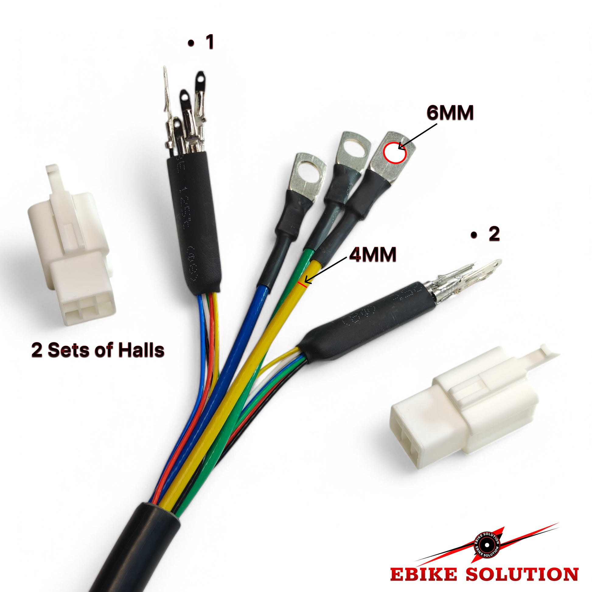 Ebike Scooter 3000w Hub Motor Cable Replacement 10mm External Dimension