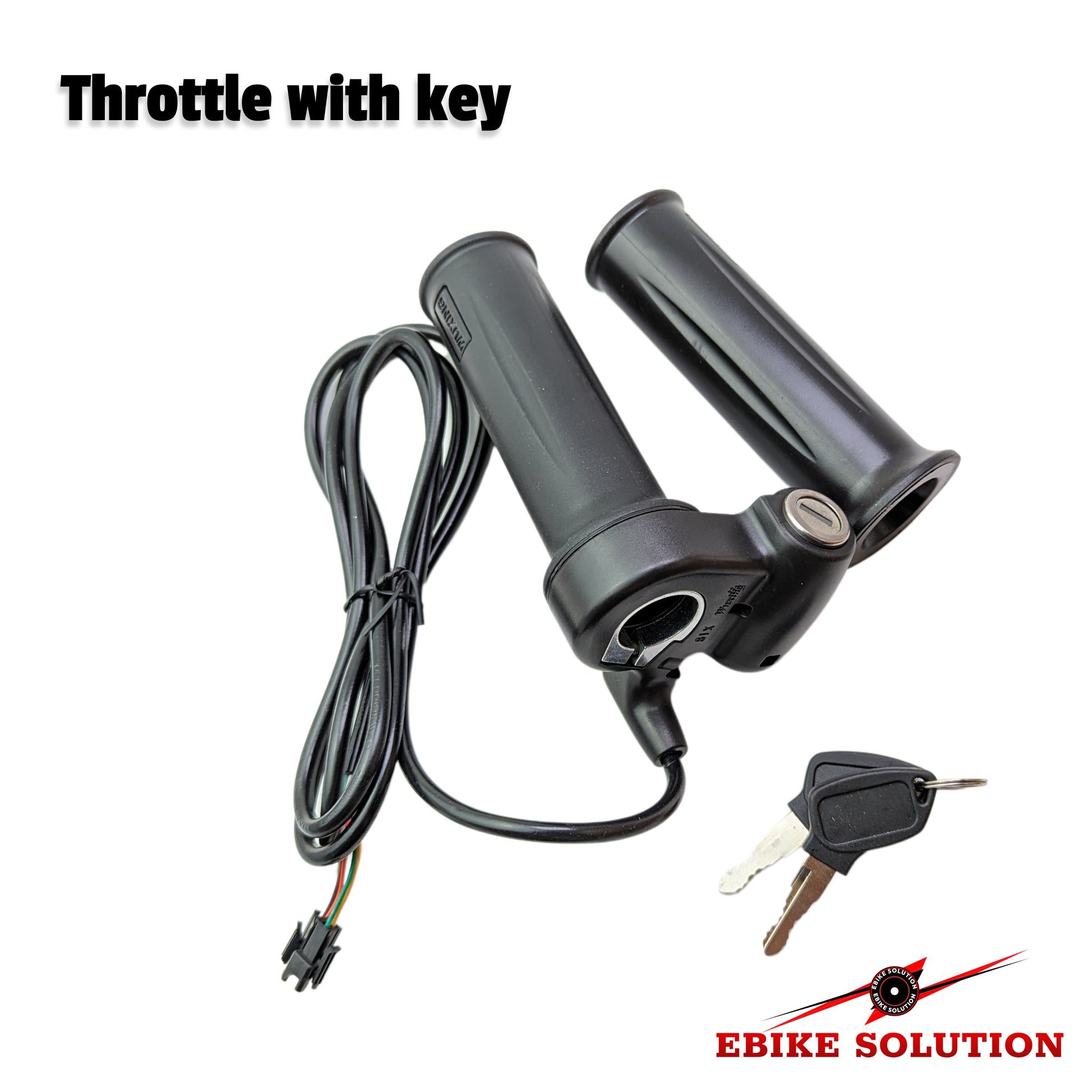Twist Throttle Electric Bike Full Grip Ebike Right Hand With Key Ignition