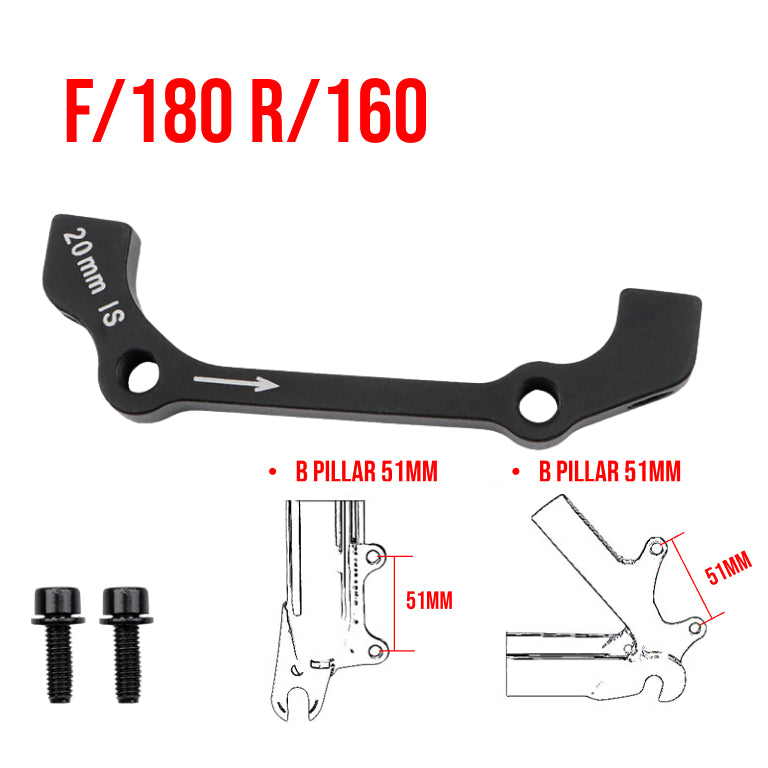 MTB Rotor Brake Caliper Mount Adapter Front Rear PM IS 160mm 180mm 203mm