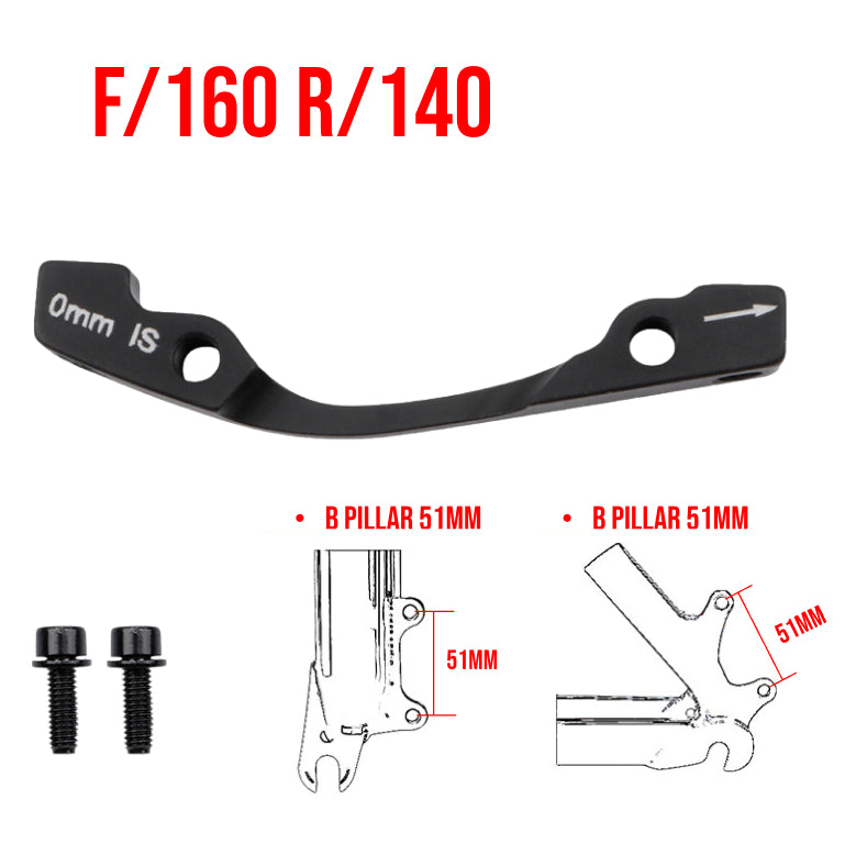 MTB Rotor Brake Caliper Mount Adapter Front Rear PM IS 160mm 180mm 203mm