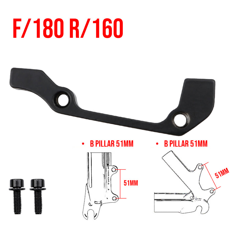 MTB Rotor Brake Caliper Mount Adapter Front Rear PM IS 160mm 180mm 203mm