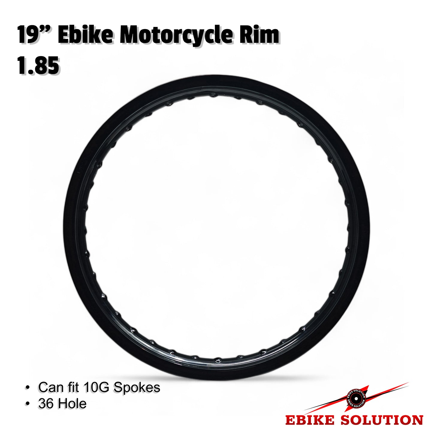 Enduro Ebike Stealth Bomber 1.85x19 inch Alloy Wheel Rim