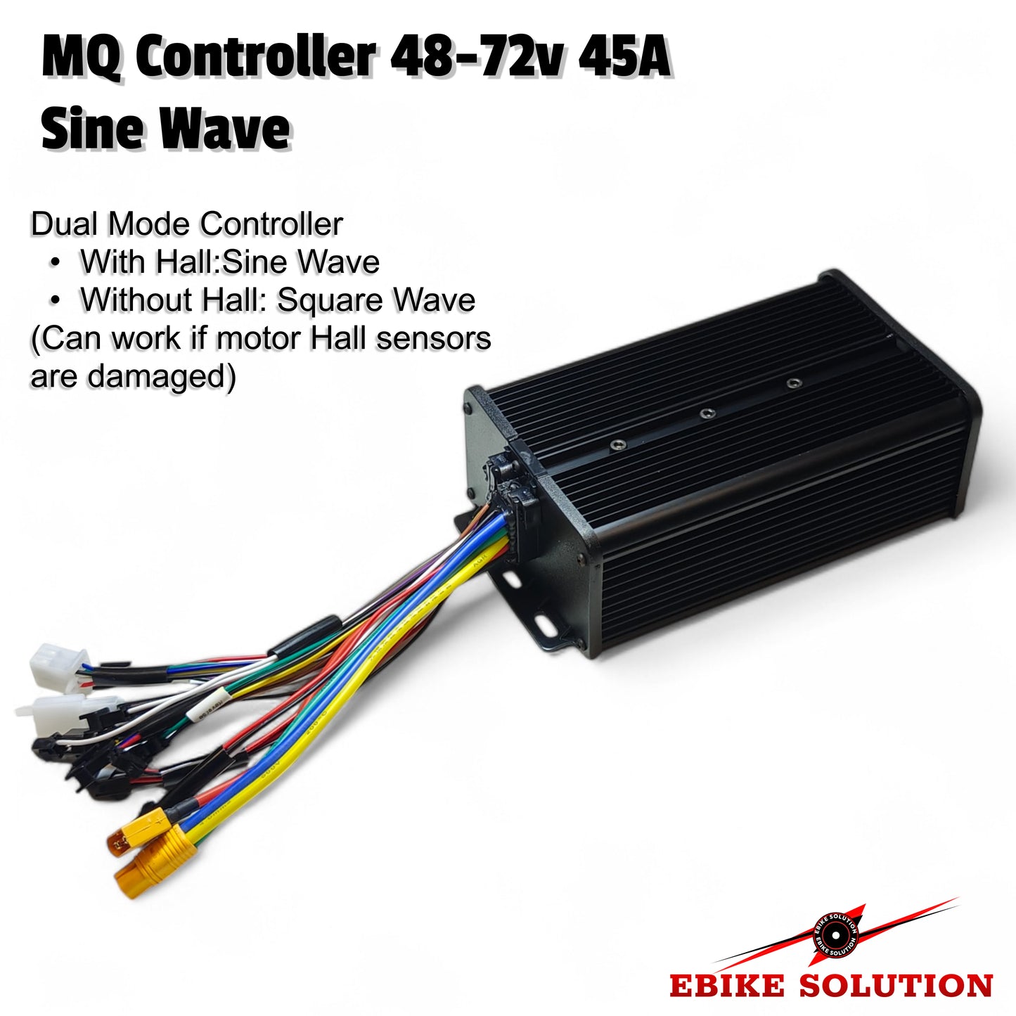 Ebike Brushless Motor Controller MQ 48-72V 45A Sine Wave Dual Mode
