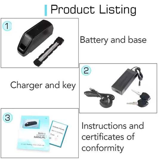 52V 25Ah 2000W Motor Hailong Li-ion Ebike Battery Electric Bike Battery Samsung Cells Jumbo Shark
