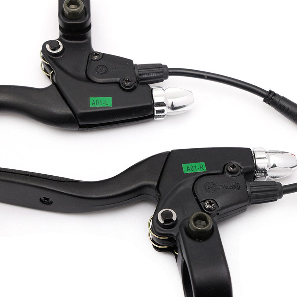 Pair Left & Right Ebike Bicycle Electric Brake Levers with Julet Connectors