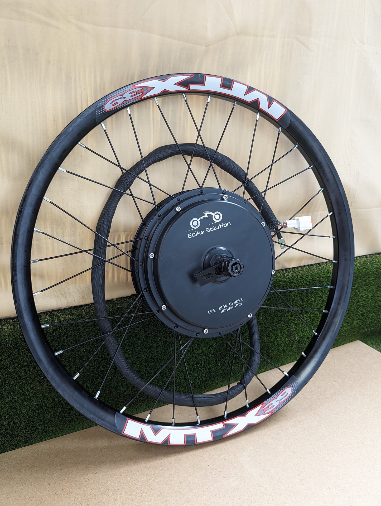MTX Bicycle Rim 72V 5000w 3.5T EBike Hub Motor 50H Stealth Bomber QS205 Motor