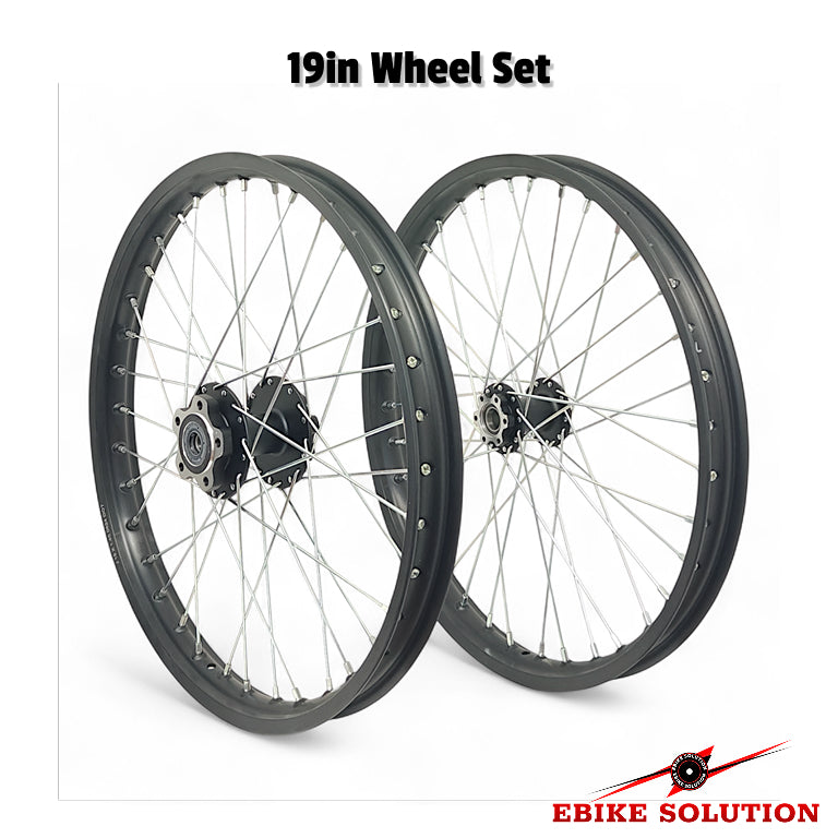 19in wheel set with visible branding on a white background