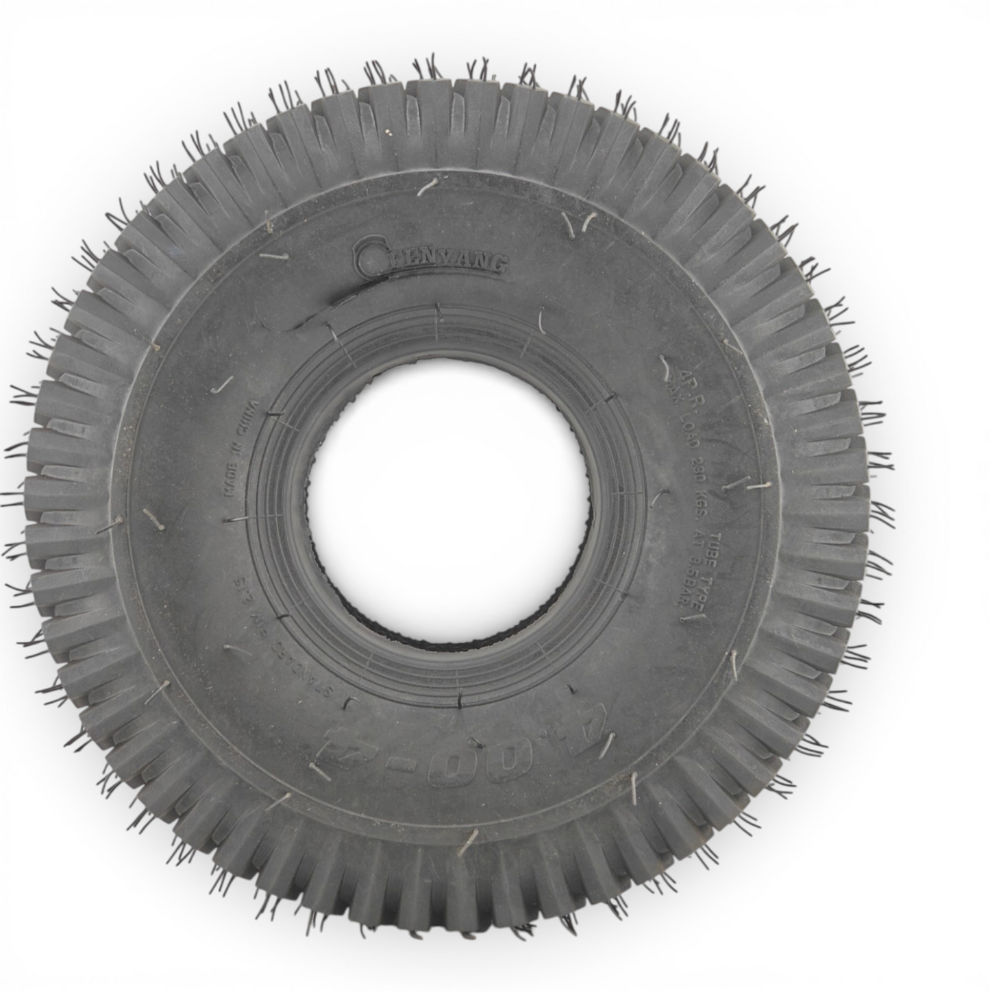 Tyre 4.00-4 Black Pneumatic Chevron Tread Mobility Scooter 4 Inch Wheel Rim 4ply