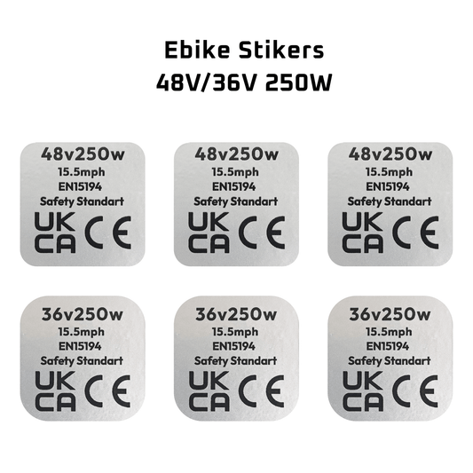 3x Motor Sticker Decal 36V/48V 250W Road Legal Ebike Sticker uk stock ebikesolution