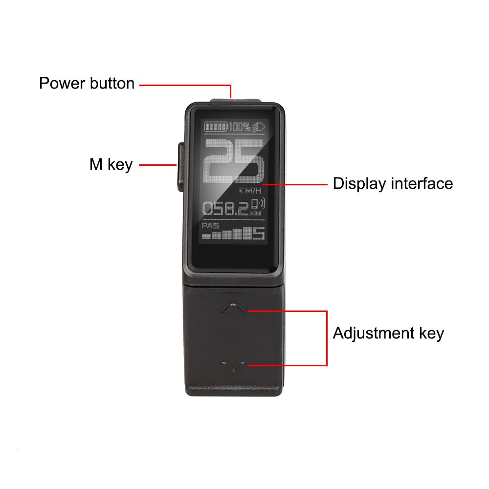 DM03 LCD Mini Electric Bike Display Waterproof Speed Controller For Bafang BBS01 BBS02 BBSHD Mid Motor Ebike uk stock ebikesoltion