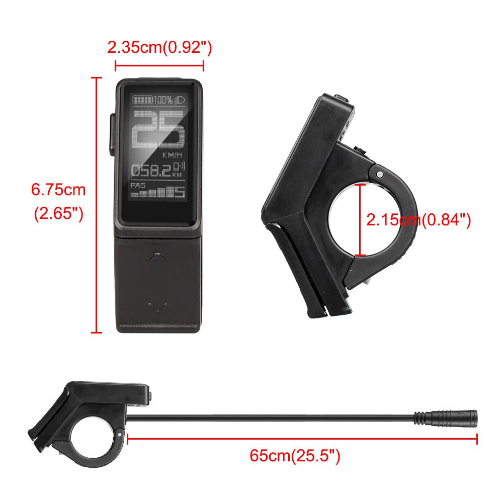DM03 LCD Mini Electric Bike Display Waterproof Speed Controller For Bafang BBS01 BBS02 BBSHD Mid Motor Ebike uk stock ebikesoltion