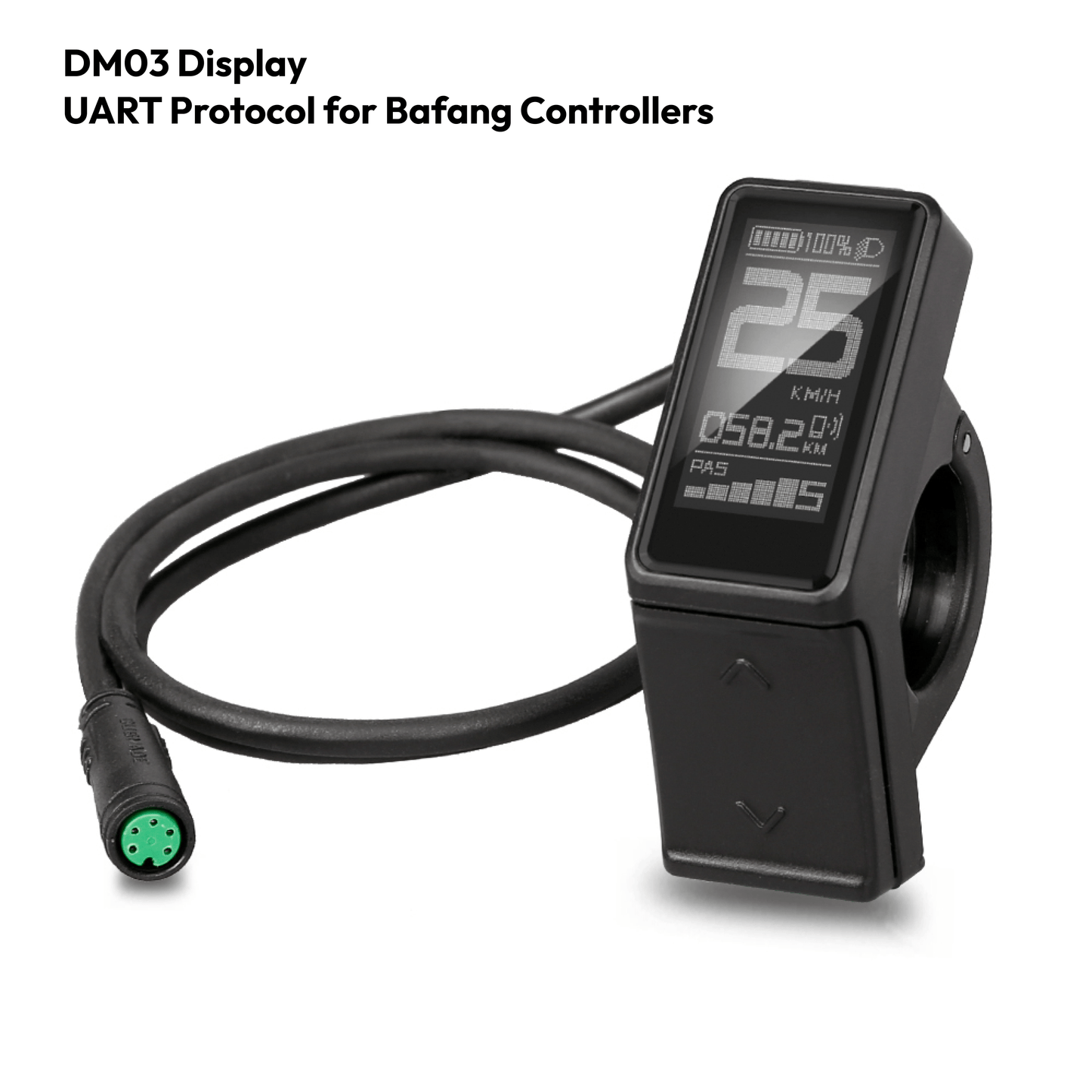 DM03 LCD Mini Electric Bike Display Waterproof Speed Controller For Bafang BBS01 BBS02 BBSHD Mid Motor Ebike uk stock ebikesoltion