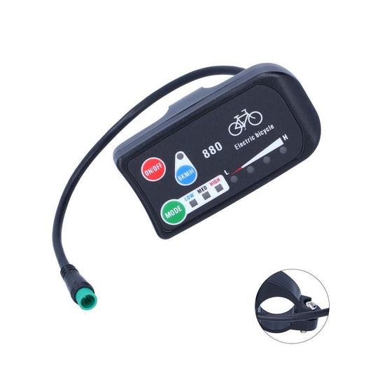 Electric Bicycle KT-LED880 36V 48V Ebike Control Panel Display Electric Bike ebikesolution