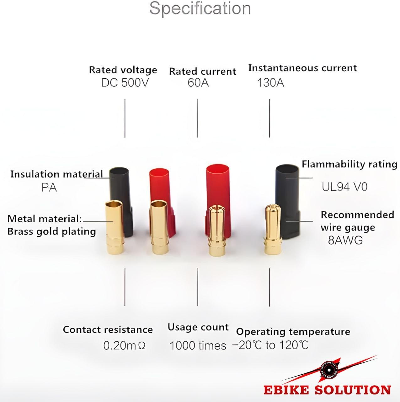 10Pairs XT150 Banana Bullet Adapter Male Female For FPV Racing RC LiPo Battery