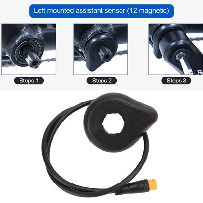 Ebike Pedal Assist Sensor Double Hall 12 magnet PAS System for Hub Motor Kits