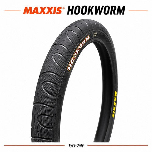 Maxxis Hookworm Bike Tyre Slick 20x1.95 24 26 27.5 29 x 2.5 BMX MTB Black