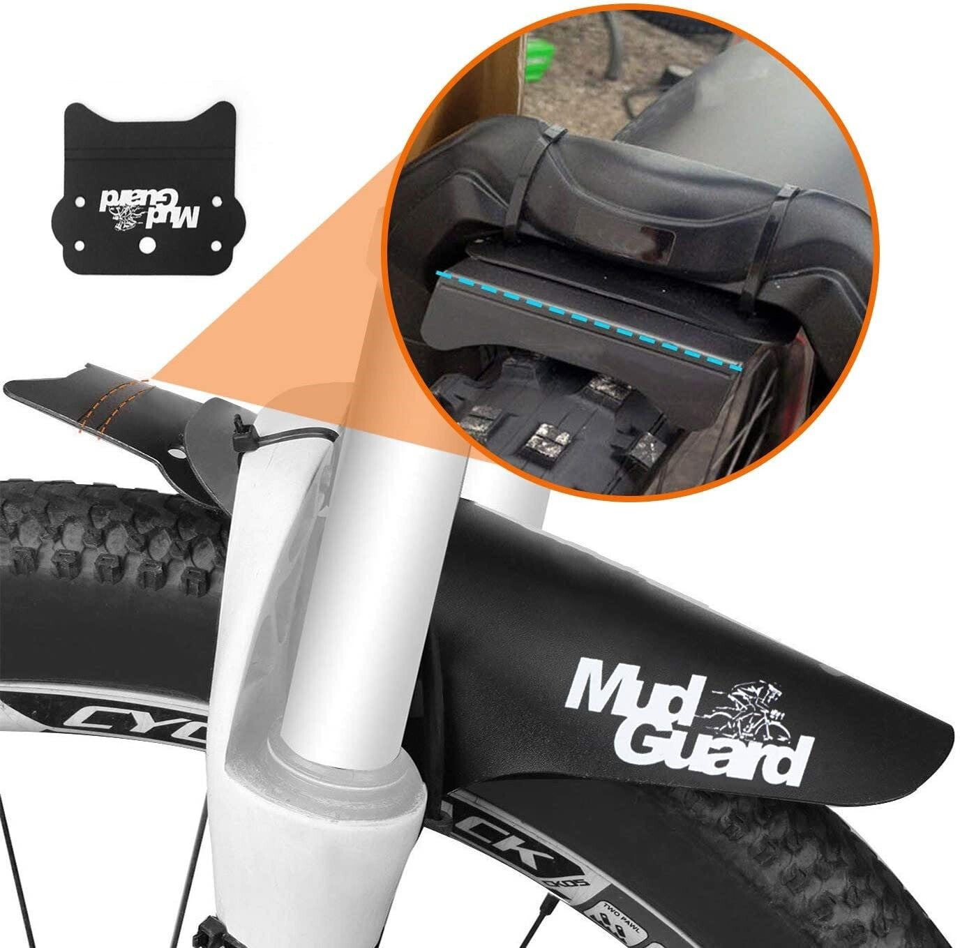 Mud Guard Cycling Mountain Bike MTB Front or Rear Mudguard Ride Fender