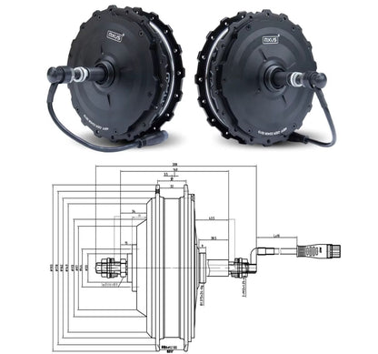 MXUS XF19R/XF19C Motor 48V 750W/1000W Rear Gear Hub Motor Wheel Ebike ebike solution