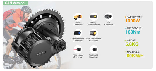 Bafang BBSHD Can-Bus 52V 1000W Mid-drive Bicycle Kit E-bike Conversion Kits