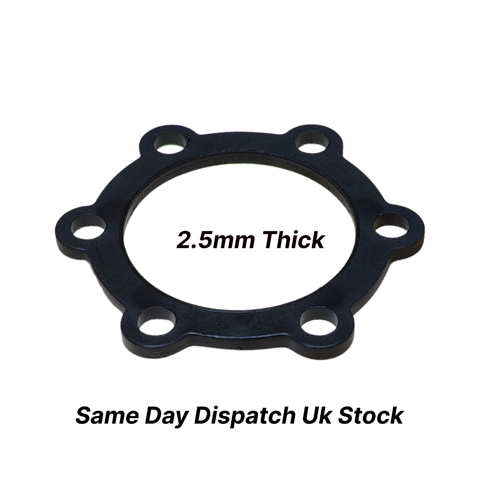 Black gasket with '2.5mm Thick' text on a white background